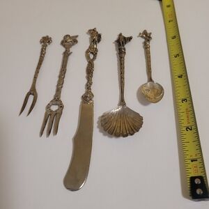 Vintage Cocktail Appitizer 5 Piece Set Made In Italy